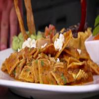 Chilaquiles Rojos (Traditional Mexican Breakfast Dish)_image