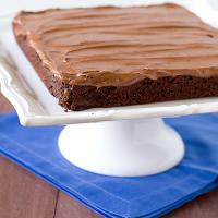 Chocolate Fudge Brownies with Chocolate Buttercream Frosting PRINT Recipe - (4.5/5)_image