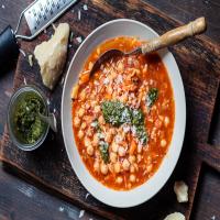 Instant-Pot Italian Chickpea Stew with Pesto_image