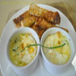 Baked Eggs With Chive and Feta_image