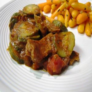 Beef Strips With Zucchini and Tomatoes_image