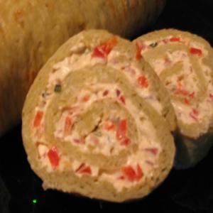 Savoury Potato Roll With Cream Cheese Filling image