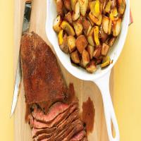 London Broil with Crispy Potatoes and Peppers_image