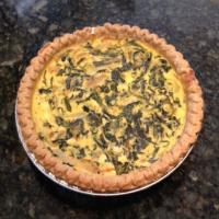 Spinach Quiche With Sun-Dried Tomato and Basil Feta Cheese image