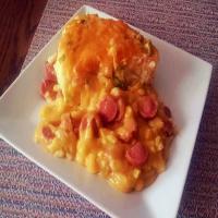 Mashed Potato and Cheesy Hot Dog bake_image