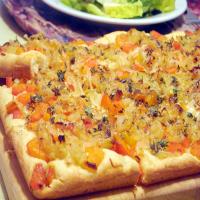 Caramelized Onion and Roasted Red Pepper Tart image
