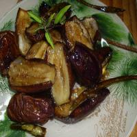 Honey-Roasted Eggplant With Chiles image