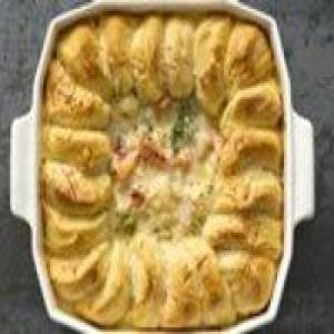 Turkey and Veggie Alfredo Pot Pie_image
