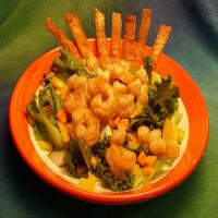 Crunchy Asian Salad With Shrimp and Scallops image