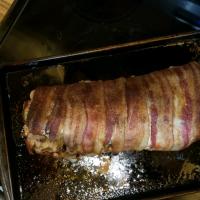 Cornbread-Stuffed Bacon-Wrapped Pork Tenderloin image