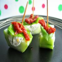 Boursin, Tomato and Cucumber Nibbles_image