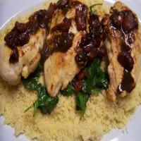 Balsamic Chicken With Baby Spinach image