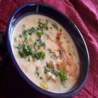 Creamy Celery and Blue Cheese Soup image