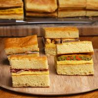 4-Flavor Giant Sheet Pan Breakfast Sandwich Recipe by Tasty image
