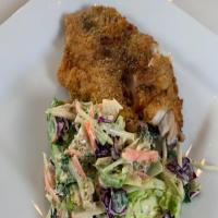 Southern Fried Fish with Creamy Remoulade Coleslaw image