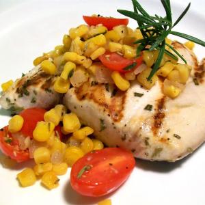 Rosemary Marlin with Roasted Corn and Tomato Relish image