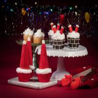 Santa Hat Cupcakes image