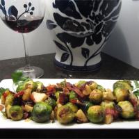 Roasted Apples and Brussels Sprouts image