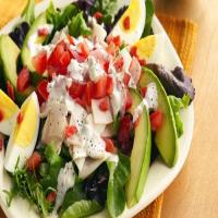 Individual Chicken Cobb Salads with Blue Cheese Dressing_image