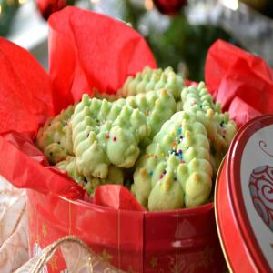 Almond Spritz Press Cookies image