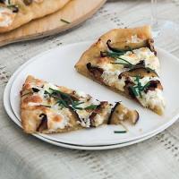 Shiitake and Chanterelle Pizzas with Goat Cheese image