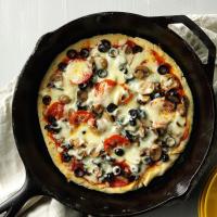 Cheese & Mushroom Skillet Pizza_image