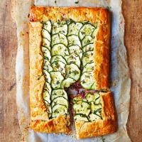 Courgette, tarragon & thyme galette_image
