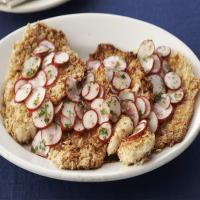 Tortilla-Crusted Fish with Radish Salad_image