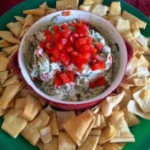 Hot Spinach Red Pepper Dip_image