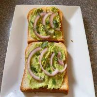 Avocado Toast with Pickled Red Onions & Cilantro_image