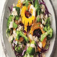 Steamed Broccoli and Squash with Tahini Sauce_image