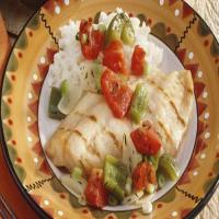 Green Pepper- and Tomato-Topped Snapper_image