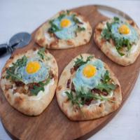 Bacon and Onion Pizza with Magic Eggs image