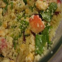 Nectarine and Chickpea Couscous Salad With Honey Cumin Dressing_image