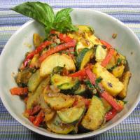 Savory Squash & Red Pepper Medley image