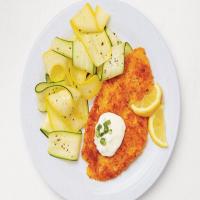 Fish Milanese with Summer Squash image
