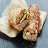 Pan Bagnat Sandwich with Tuna, Anchovies, and Parsley image