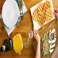 Hawaiian Waffles with Pineapple and Coconut image