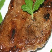 Marinated Grilled New York Strip Steaks image
