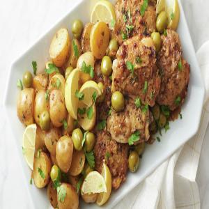 Slow-Cooker Lemon-Pepper Chicken with Green Olives and Potatoes_image