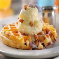 BBB Bacon-in-the-Batter Buttermilk Waffle, Bourbon Ice Cream, Bacon Toffee_image