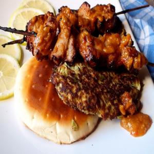 Saucy Skewered Meat With Cabbage Patties_image