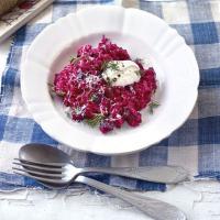 Creamy beetroot risotto image
