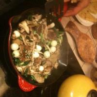 Pancetta & Boursin Polenta With Sauteed Mixed Mushrooms_image
