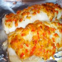 Baked Flounder With Herbed Mayo and Vermouth_image