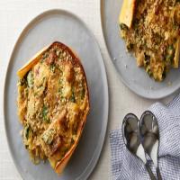 Stuffed Spaghetti Squash with Sausage and Spinach image