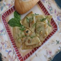 Ravioli W/Browned Butter, Sage or Basil and Pine Nuts image