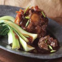 Braised Oxtails with Star Anise and Chinese Greens image