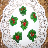 Holly Christmas Cookies image