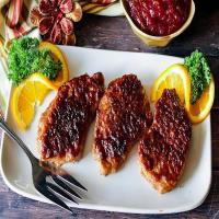 Balsamic Cranberry Orange Glazed Pork Chops_image
